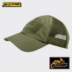 Cappello Berretto Baseball HELIKON-TEX Cap Mesh Militare Softair Caccia Olive OD