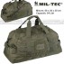 Borsa Borsone Tracolla MILTEC Combat Parachute Cargo Bag Militare Softair VERDE OD GREEN