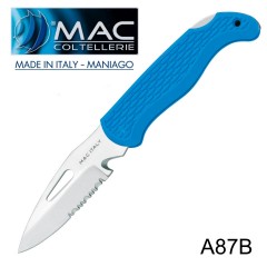 Knife Coltello Barca Nautico MAC Coltellerie A87B-B MADE IN ITALY Inox RESCUE