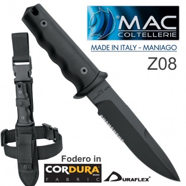 Knife Coltello MAC Coltellerie Z08 MADE IN ITALY Acciaio INOX + Fodero CORDURA 