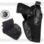 Fondina Half VEGA HOLSTER VKH in POLIMERO per BERETTA 92/98 con 2 Passanti