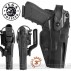 Fondina VEGA HOLSTER DAA8 ACE con Doppia Sicura in POLIMERO Glock 17-18-22-31-37