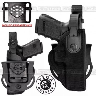 Fondina Half VEGA HOLSTER VKH POLIMERO GLOCK 17-19-22-23-26-28 Passanti INCLUSI Fondina Half VEGA HOLSTER VKH POLIMERO GLOCK 17-19-22-23-26-28 Passanti INCLUSI