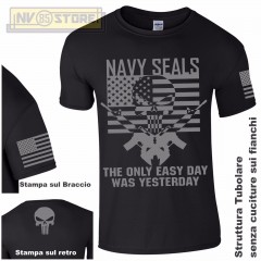 Maglia T-SHIRT Militare NAVY SEALS American Sniper Punisher Teschio Maglietta NG