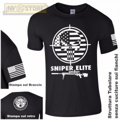 Maglia T-SHIRT GILDAN American Sniper Chris Kyle Teschio Maglietta Uomo STAMPA N