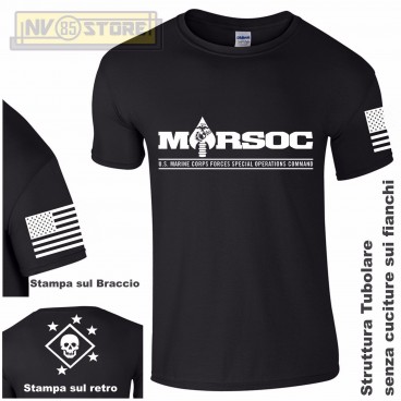 Maglia T-SHIRT Militare MARSOC Special Forces Marine Corps USMC Maglietta Uomo N