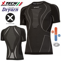 Maglia Tecnica X-TECH SPIDER Made in Italy 100% TRASPIRANTE Outdoor Shirt BK