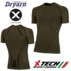 Maglia Tecnica X-TECH SPIDER Made in Italy 100% TRASPIRANTE Outdoor Shirt OD