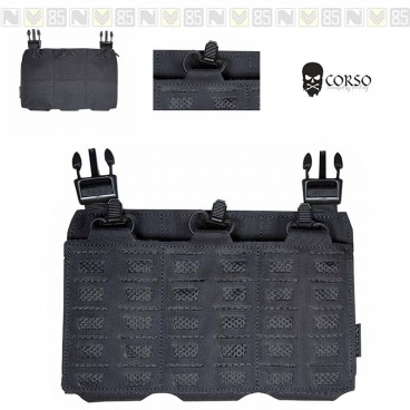 Tasca VERLAC CORSO Front Panel DAGGER Caricatori M4/AK BLACK NERO Laser Cut Tasca VERLAC CORSO Front Panel DAGGER Caricatori M4/AK BLACK NERO Laser Cut