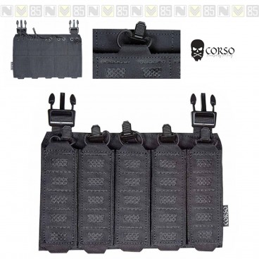 Tasca VERLAC CORSO Front Panel DAGGER Caricatori MP5/MP7 BLACK NERO Laser Cut Tasca VERLAC CORSO Front Panel DAGGER Caricatori MP5/MP7 BLACK NERO Laser Cut