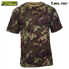 Maglia T-SHIRT MILTEC Maglietta Militare Vegetato ITALIA Mimetica Softair COTONE