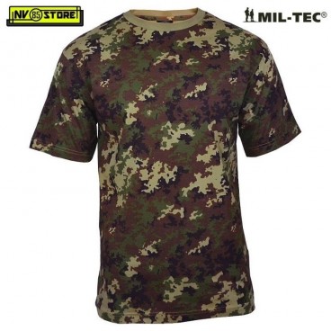 Maglia T-SHIRT MIL-TEC 100% Cotone Maglietta Militare Mimetica Softair Vegetato