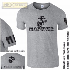 Maglia T-SHIRT GILDAN Militare Marines Marine Corps USMC Maglietta Uomo STAMPA G