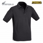 Maglia Polo Tattica DEFCON 5 Manica Corta Combat Shirt Militare Softair Nero BK