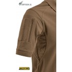 Maglia Polo Tattica DEFCON 5 Manica Corta Combat Shirt Militare Softair Nero BK