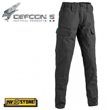 Pantaloni DEFCON 5 Basic Outdoor Tactical Pants RIP-STOP Militare Softair NERI