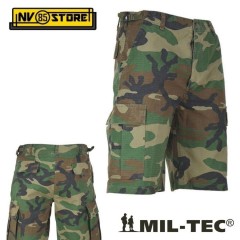 BERMUDA PANTALONI MILTEC BDU RIPSTOP SHORTS CARGO TASCONI SOFTAIR SURVIVOR WL2