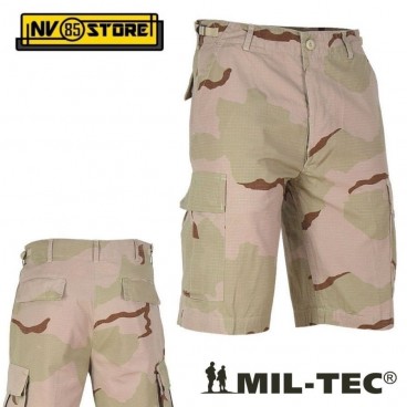 BERMUDA PANTALONI MILTEC BDU RIPSTOP SHORTS CARGO TASCONI SOFTAIR SURVIVOR DS2