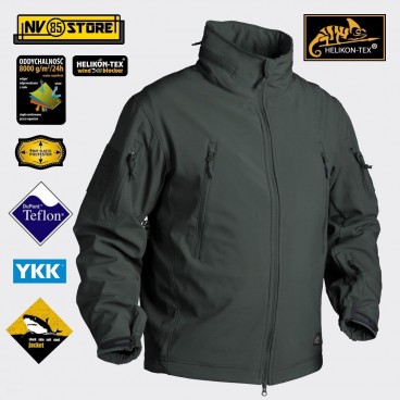 Softshell HELIKON-TEX GUNFIGHTER Giacca Jacket Caccia Softair Militare Outdoor JUNGLE GREEN