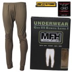 Pantalone Intimo Termico MFH Underwear Level I 1° GEN III Caccia Militare OD