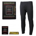 Pants MFH Underwear Level 2 GEN III Pantaloni Intimo Termico Caccia Militare BK