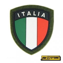 Patch Esercito Bandiera Italiana Scudetto ITALIA 6 x 7 Militare con Velcrogrip