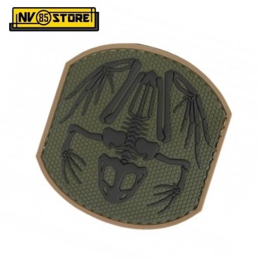 Patch in PVC Frog Skull NAVY SEALS 7 x 7,5 cm OD Militare Softair con Velcrogrip