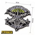 Patch Ricamata USAF Air Force USA America 8 x 8,5 Militare Softair con Velcrogr