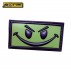 Patch in PVC Evil Smiley Verde OD 6,3 x 3,3 cm Militare Softair con Velcrogrip